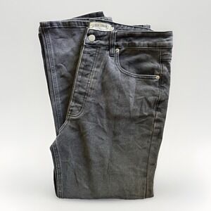 Great Smoky Los Angeles Jeans Juniors 7 Black Denim Medium Wash High‎ Rise 90's